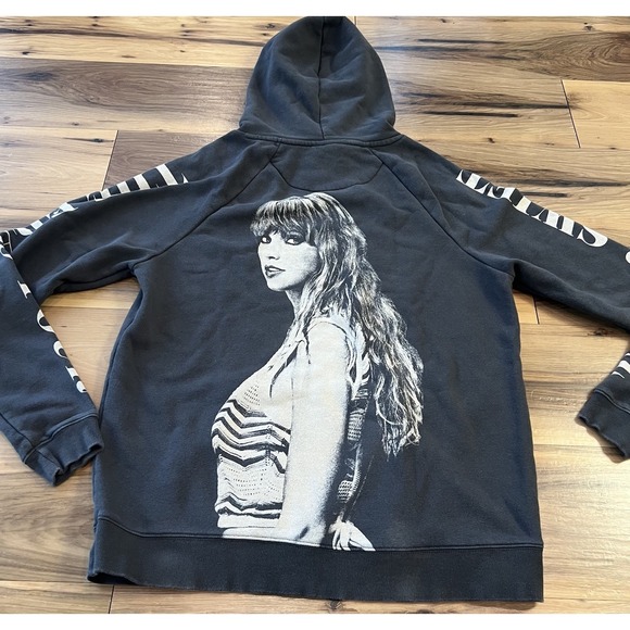Taylor Swift Tops - Taylor Swift The Eras Tour Black Hoodie Sweatshirt Medium Official Merch